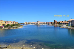 Vue Aphrodite village : location naturisme à Leucate